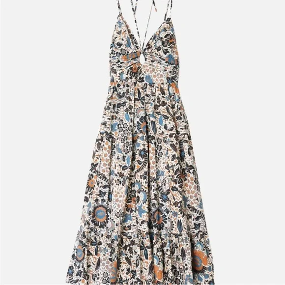 ULLA JOHNSON Phoebe Dress in Clematis size 2 - Picture 3 of 6